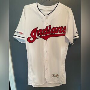 NWT Cleveland Indians Majestic Flexbase Jersey, MLB 150 Patch, Men’s 40 (M)